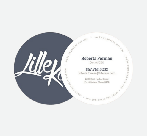 In danh thiếp tròn ở Dĩ An