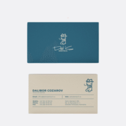 Danh thiếp không cán màng in nét màu đẹp