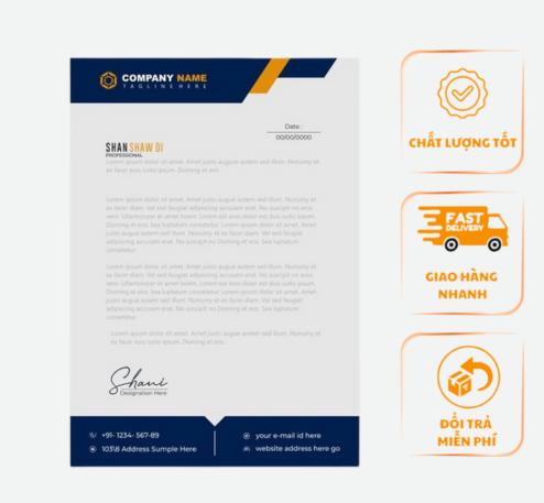 Giấy tiêu đề số lượng lớn