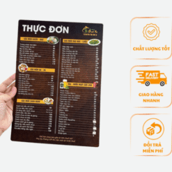 Menu Giấy Nhựa