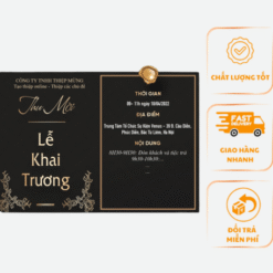 Thiệp Khai Trương