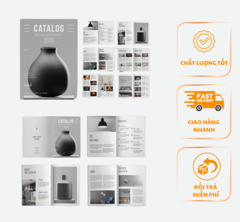 Mẫu in catalogue đẹp tại Dĩ An Bình Dương